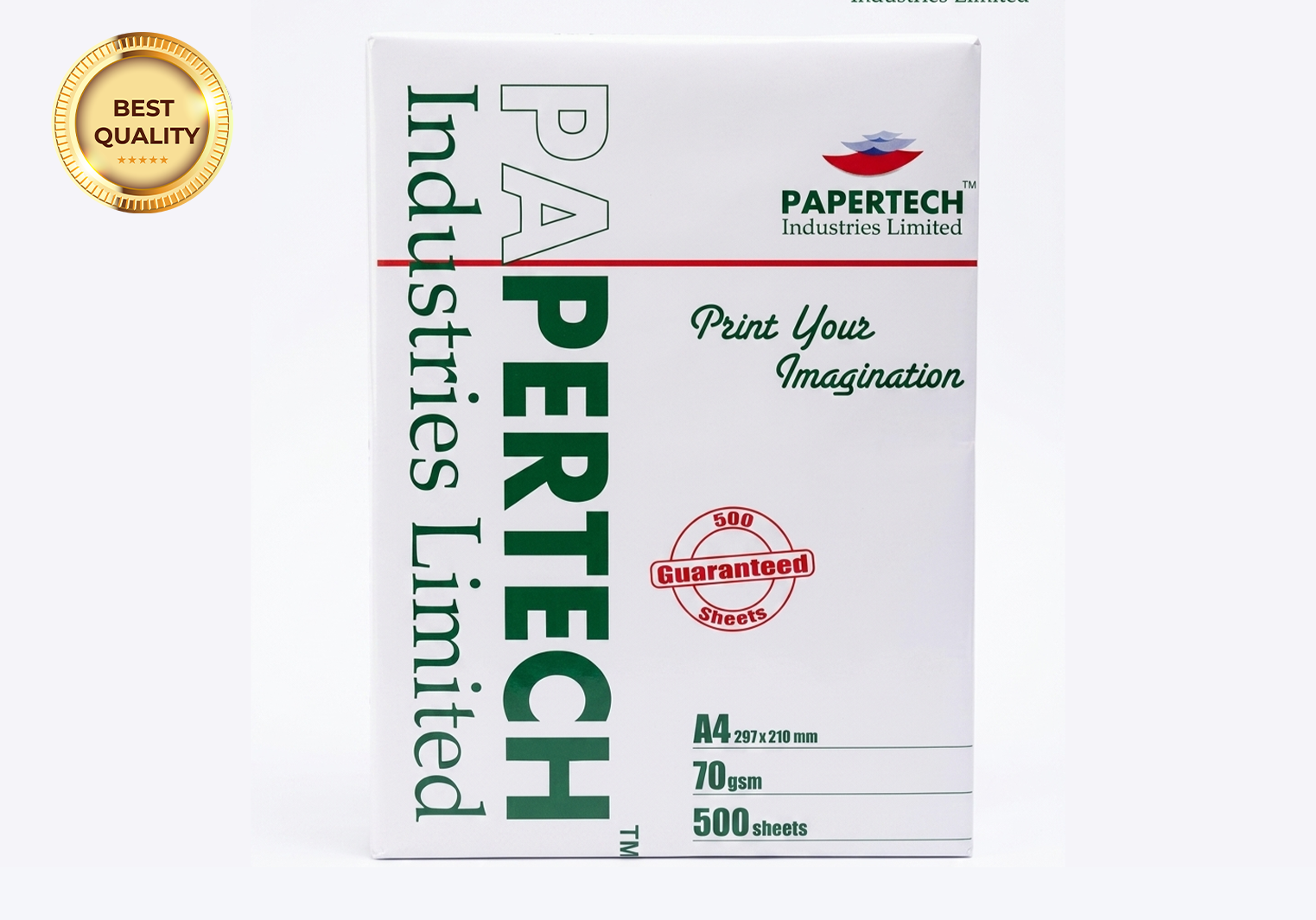 PaperTech A4 Size Offset Paper- 70 GSM (500 Sheets Premium Quality)