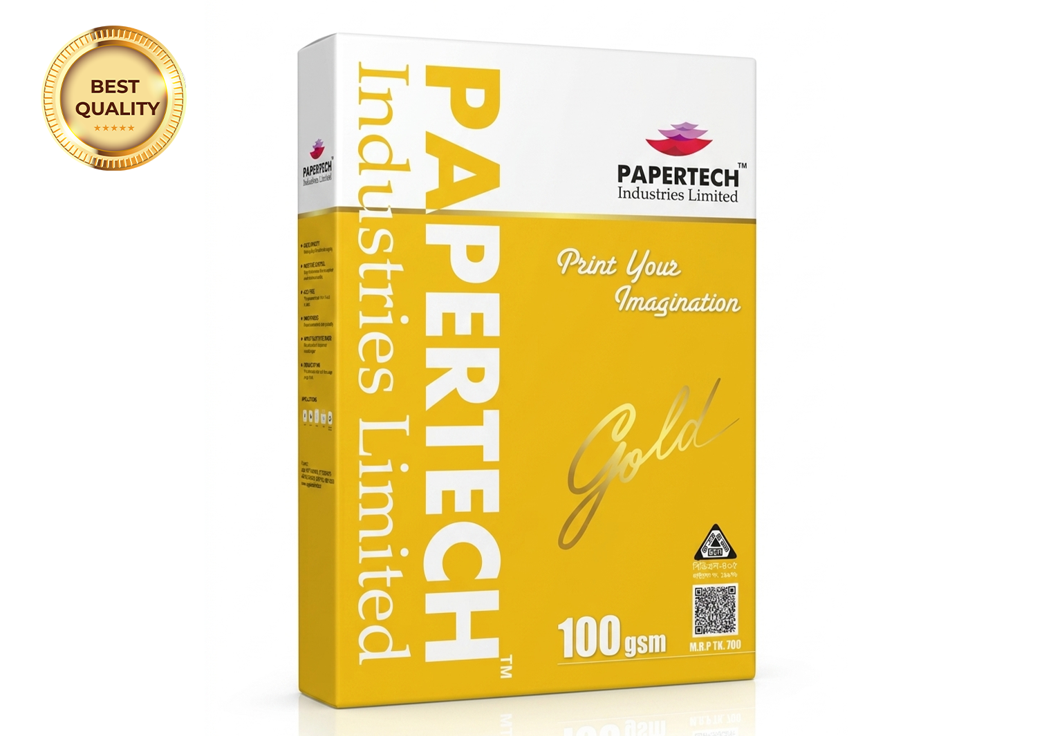 PaperTech A4 Size Offset Paper- 100 GSM (500 Sheets Premium Quality)