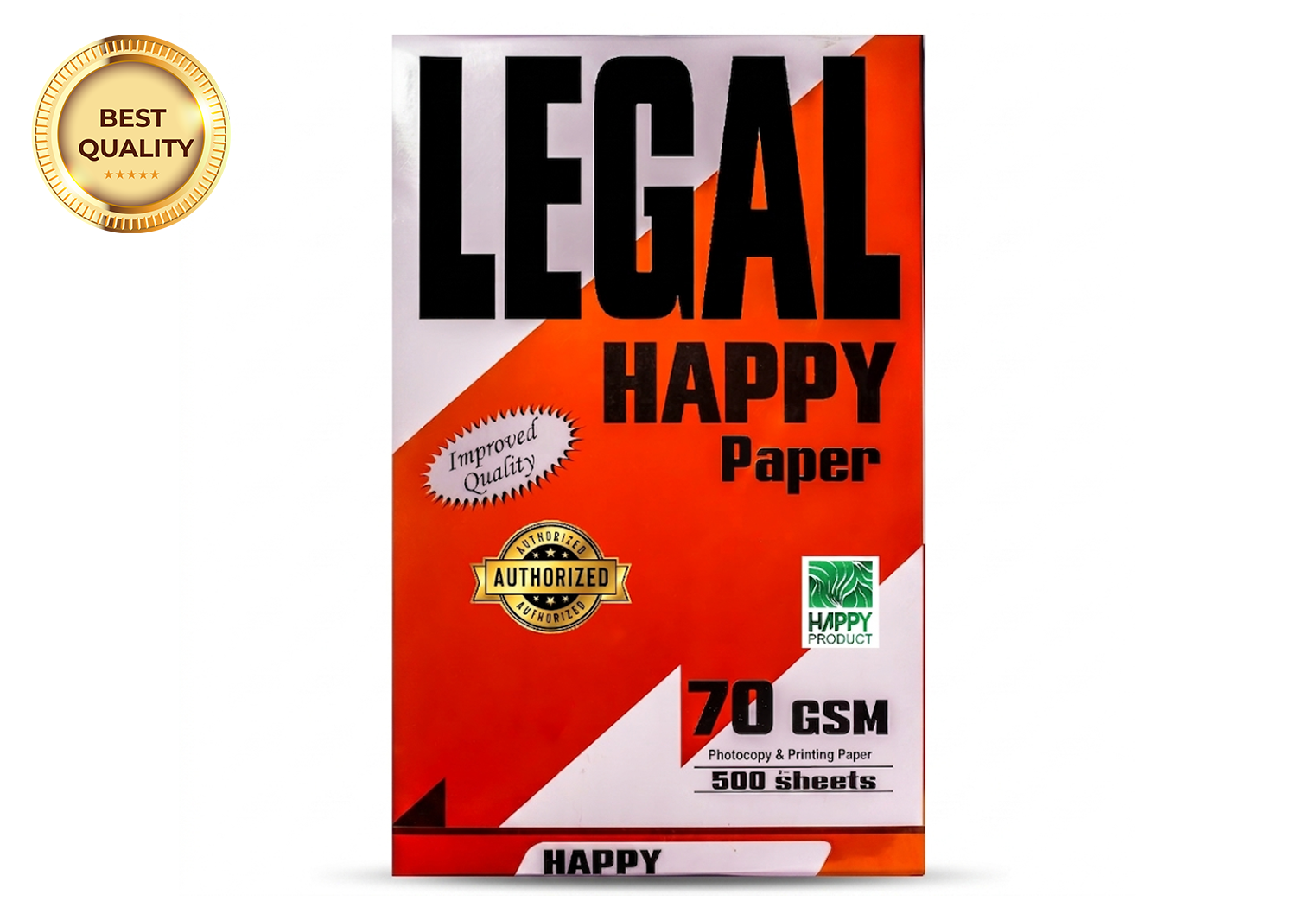 Happy Legal Size Paper- 70 GSM (500 Sheets Premium Quality)