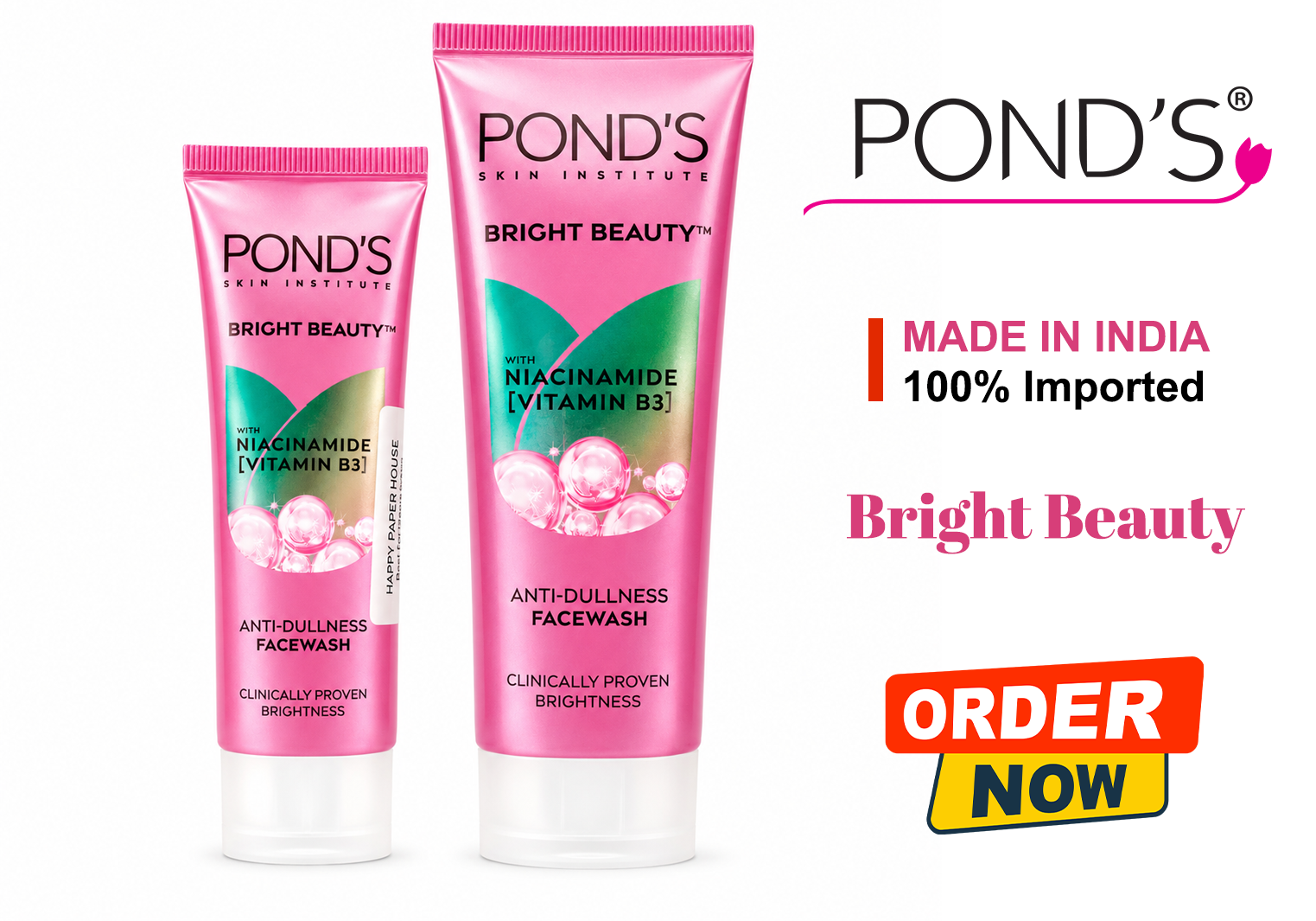 POND'S SKIN INSTITUTE BRIGHT BEAUTY ANTI DULLNESS FACE WASH- 50g/100g